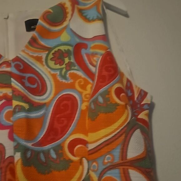 Ronni Nicole Paisley Floral Print Sleeveless Short Beach City Women's - Picture 4 of 9